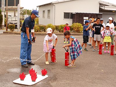 栗原の初期消火体験