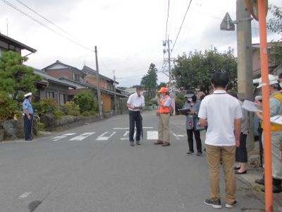 垂井小通学路安全点検