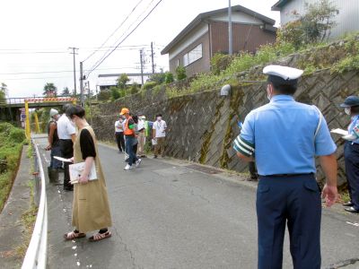 岩手小通学路安全点検