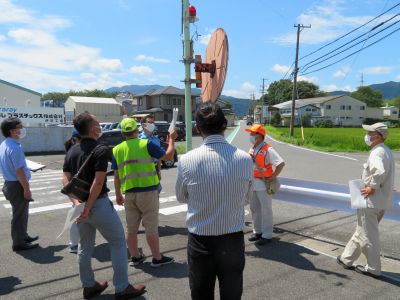 表佐小通学路安全点検　８月19日（金）