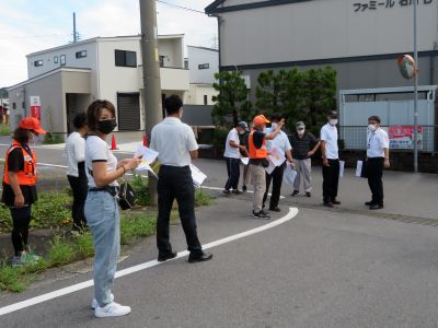 垂井小通学路安全点検　　８月27日（金）